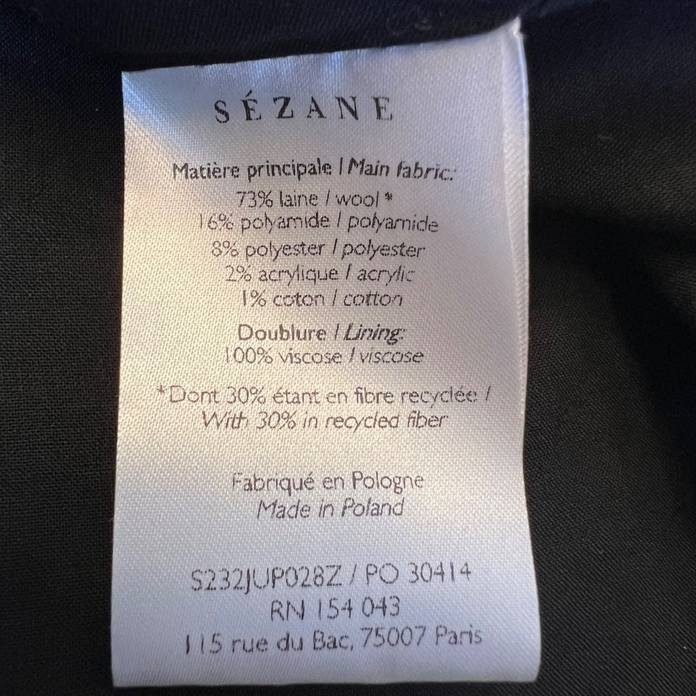 *FIRM PRICE* Sezane Malia Sheffield Check Print Wool Blend Mini Skirt - Picture 9 of 10